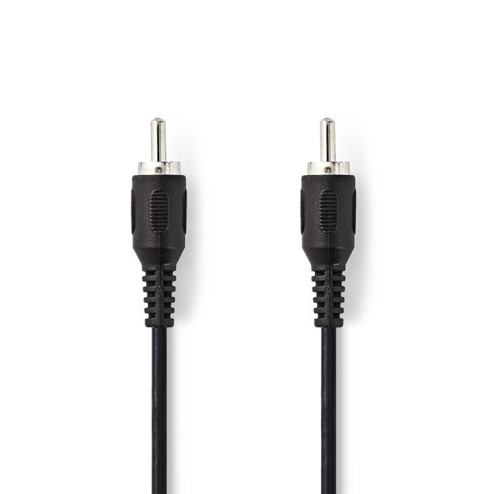 Subwoofer kabel | RCA Hanstik | RCA Hanstik | Nikkelplateret | 2.00 m | Runde | 2.5 mm | Sort | Plastikpose i gruppen HJEMMEELEKTRONIK / Lyd & billede / Højttalere & tilbehør / Tilbehør hos TP E-commerce Nordic AB (C07416)