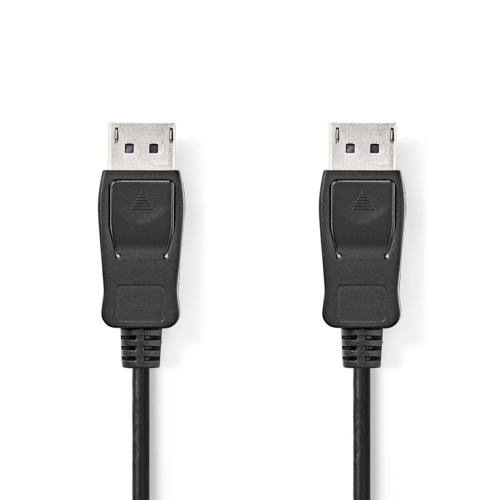 Nedis Displayport kabel | DisplayPort Han | DisplayPort Han | 4K@60Hz | Guldplateret | 2.00 m | Runde | PVC | Sort | Box i gruppen COMPUTERTILBEHØR / Kabler og adaptere / DisplayPort / Kabler hos TP E-commerce Nordic AB (C07429)