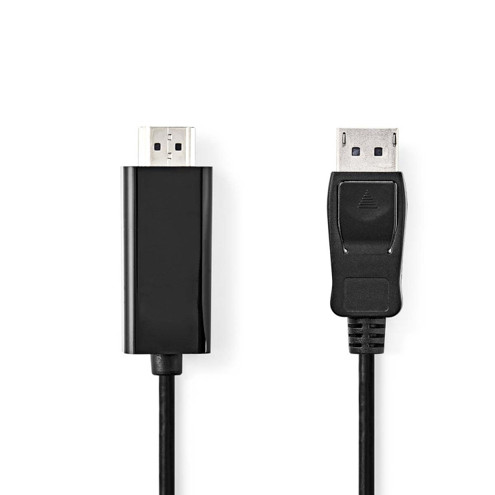 Nedis Displayport kabel | DisplayPort Han | HDMI™ Stik | 4K@30Hz | Nikkelplateret | 2.00 m | Runde | PVC | Sort | Box i gruppen HJEMMEELEKTRONIK / Kabler og adaptere / HDMI / Kabler hos TP E-commerce Nordic AB (C07431)