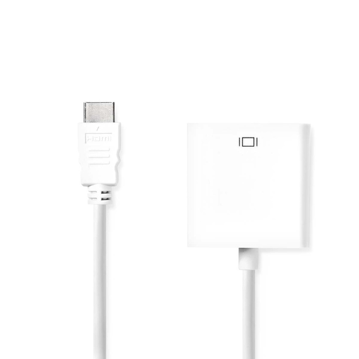 Nedis HDMI™ kabel | HDMI™ Stik | VGA Hun | 1080p | Nikkelplateret | 0.20 m | Lige | PVC | Hvid | Blister i gruppen HJEMMEELEKTRONIK / Kabler og adaptere / HDMI / Kabler hos TP E-commerce Nordic AB (C07433)