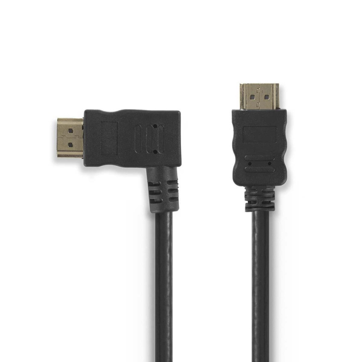 Nedis High Speed ​​HDMI ™ kabel med Ethernet | HDMI™ Stik | HDMI™ Stik | 4K@30Hz | 10.2 Gbps | 1.50 m | Runde | PVC | Sort | Blister i gruppen HJEMMEELEKTRONIK / Kabler og adaptere / HDMI / Kabler hos TP E-commerce Nordic AB (C07472)