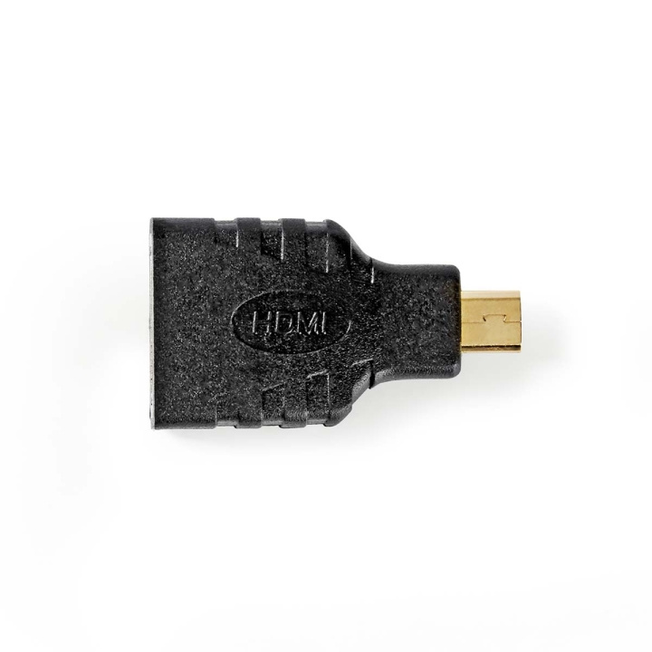 Nedis HDMI™ Adapter | HDMI™ Micro-stik | HDMI ™ -udgang | Guldplateret | Lige | ABS | Sort | 1 stk. | Box i gruppen HJEMMEELEKTRONIK / Kabler og adaptere / HDMI / Adaptere hos TP E-commerce Nordic AB (C07480)