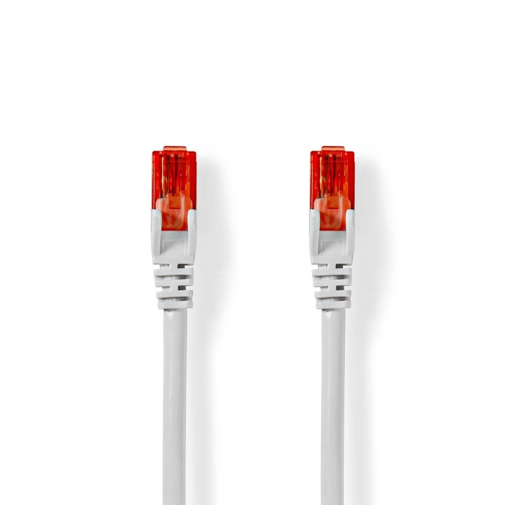 Nedis Kat 6 kabel | RJ45 Han | RJ45 Han | U/UTP | 0.25 m | Runde | PVC | Hvid | Plastikpose i gruppen COMPUTERTILBEHØR / Kabler og adaptere / Netværkskabler / Cat6 hos TP E-commerce Nordic AB (C07624)