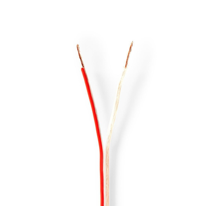 Nedis Højtaler Kabel | 2 x 0.75 mm² | Kobber | 100.0 m | Runde | PVC | Gennemsigtig | Rulle i gruppen HJEMMEELEKTRONIK / Lyd & billede / Højttalere & tilbehør / Tilbehør hos TP E-commerce Nordic AB (C07642)