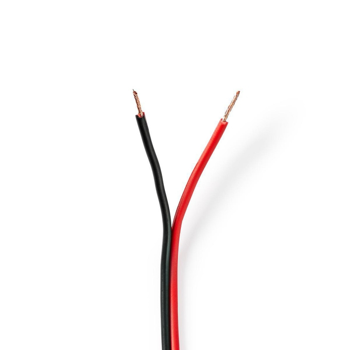 Nedis Højtaler Kabel | 2 x 0.75 mm² | Kobber | 100.0 m | Runde | PVC | Rød / Sort | Rulle i gruppen HJEMMEELEKTRONIK / Lyd & billede / Højttalere & tilbehør / Tilbehør hos TP E-commerce Nordic AB (C07645)
