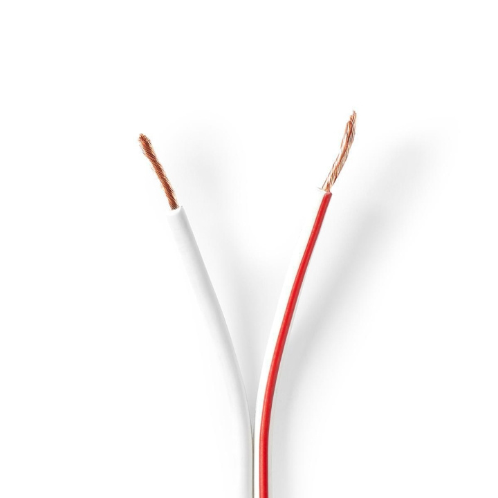 Nedis Højtaler Kabel | 2 x 1.50 mm² | Kobber | 100.0 m | Runde | PVC | Hvid | Rulle i gruppen HJEMMEELEKTRONIK / Lyd & billede / Højttalere & tilbehør / Tilbehør hos TP E-commerce Nordic AB (C07657)