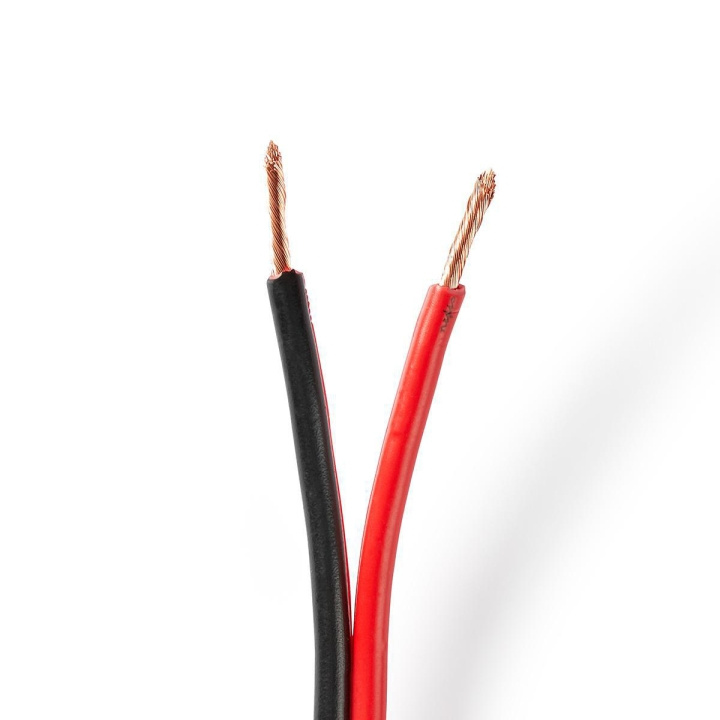 Nedis Højtaler Kabel | 2 x 2.50 mm² | Kobber | 100.0 m | Runde | PVC | Rød / Sort | Rulle i gruppen HJEMMEELEKTRONIK / Lyd & billede / Højttalere & tilbehør / Tilbehør hos TP E-commerce Nordic AB (C07659)