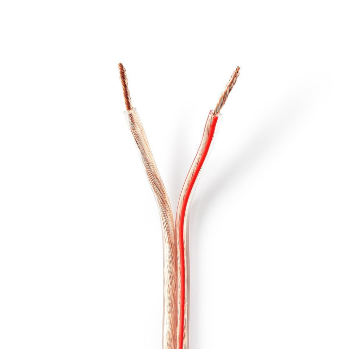 Nedis Højtaler Kabel | 2 x 2.50 mm² | Kobber | 100.0 m | Runde | PVC | Gennemsigtig | Rulle i gruppen HJEMMEELEKTRONIK / Lyd & billede / Højttalere & tilbehør / Tilbehør hos TP E-commerce Nordic AB (C07662)