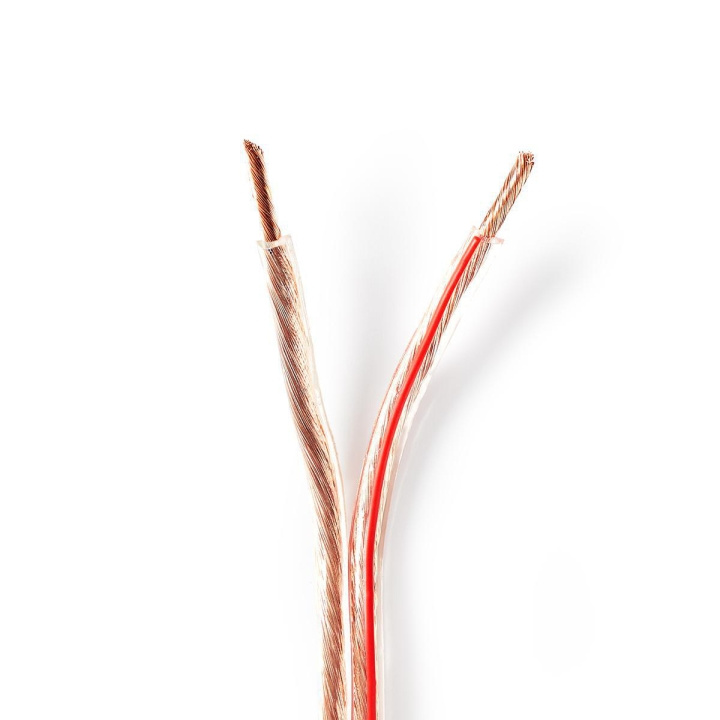 Nedis Højtaler Kabel | 2 x 4.00 mm² | Kobber | 15.0 m | Runde | PVC | Gennemsigtig | Rulle i gruppen HJEMMEELEKTRONIK / Lyd & billede / Højttalere & tilbehør / Tilbehør hos TP E-commerce Nordic AB (C07666)