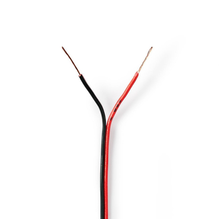 Nedis Højtaler Kabel | 2 x 0.35 mm² | CCA | 100.0 m | Runde | PVC | Rød / Sort | Folie i gruppen HJEMMEELEKTRONIK / Lyd & billede / Højttalere & tilbehør / Tilbehør hos TP E-commerce Nordic AB (C07670)