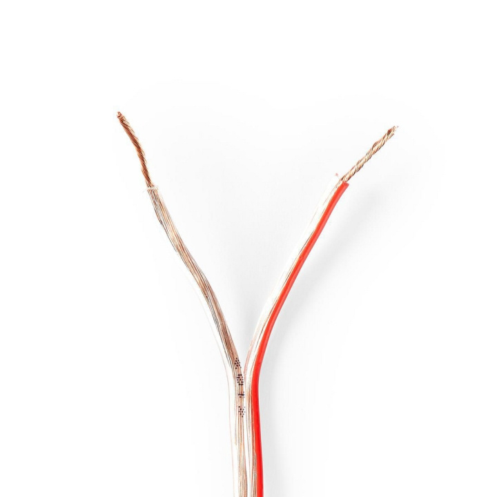 Nedis Højtaler Kabel | 2 x 0.75 mm² | CCA | 15.0 m | Runde | PVC | Gennemsigtig | Folie i gruppen HJEMMEELEKTRONIK / Lyd & billede / Højttalere & tilbehør / Tilbehør hos TP E-commerce Nordic AB (C07675)