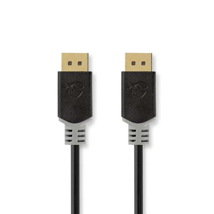 Nedis Displayport kabel | DisplayPort Han | DisplayPort Han | 8K@60Hz | Guldplateret | 2.00 m | Runde | PVC | Antracit | Box i gruppen COMPUTERTILBEHØR / Kabler og adaptere / DisplayPort / Kabler hos TP E-commerce Nordic AB (C07709)