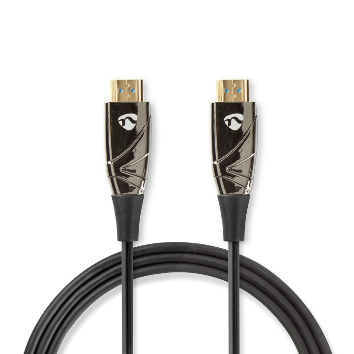 Nedis Aktiv Optisk High Speed ​​HDMI-kabel med Ethernet | HDMI™ Stik | HDMI™ Stik | 4K@60Hz | 18 Gbps | 10.0 m | Runde | PVC | Sort | Gaveæske i gruppen HJEMMEELEKTRONIK / Kabler og adaptere / HDMI / Kabler hos TP E-commerce Nordic AB (C07772)