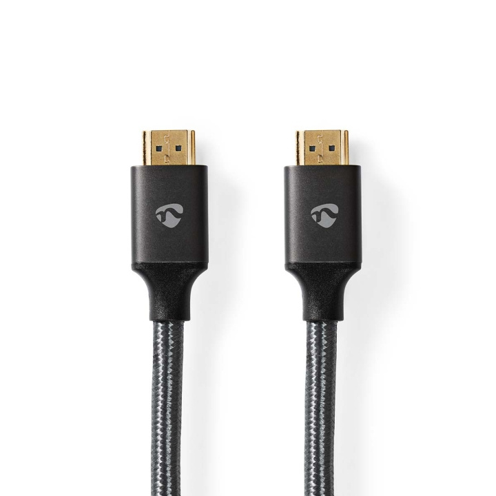 Nedis High Speed ​​HDMI ™ kabel med Ethernet | HDMI™ Stik | HDMI™ Stik | 4K@60Hz | ARC | 18 Gbps | 1.00 m | Runde | Bomuld | Grå / Gun Metal Grå | Cover Window Box i gruppen HJEMMEELEKTRONIK / Kabler og adaptere / HDMI / Kabler hos TP E-commerce Nordic AB (C07807)