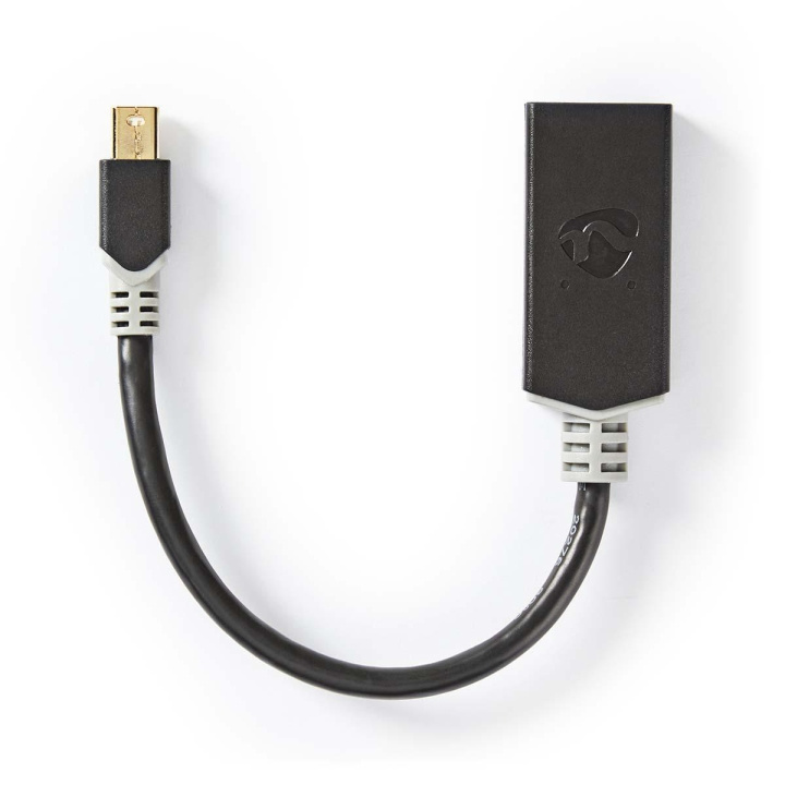 Nedis Mini DisplayPort kabel | DisplayPort 1.4 | Mini DisplayPort han | HDMI ™ -udgang | 48 Gbps | Guldplateret | 0.20 m | Runde | PVC | Antracit | Plastikpose i gruppen COMPUTERTILBEHØR / Kabler og adaptere / DisplayPort / Kabler hos TP E-commerce Nordic AB (C07846)