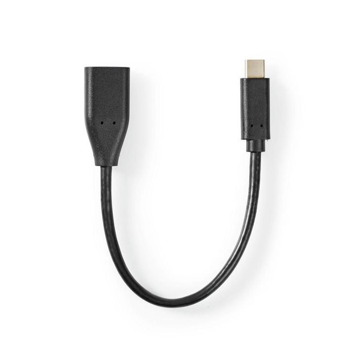 USB-C™ Adapter | USB 3.2 Gen 1 | USB-C™ Han | USB-A Hun | 5 Gbps | OTG | 0.20 m | Runde | Nikkelplateret | PVC | Sort | Mærke i gruppen SMARTPHONES & TABLETS / Opladere og kabler / Adaptere hos TP E-commerce Nordic AB (C07870)