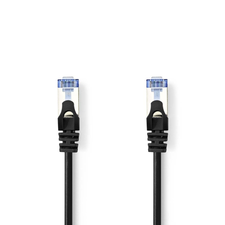 Cat 6a kabel | S/FTP | RJ45 Han | RJ45 Han | 0.50 m | Snagless | Runde | LSZH | Sort | Plastikpose i gruppen COMPUTERTILBEHØR / Kabler og adaptere / Netværkskabler / Cat6 hos TP E-commerce Nordic AB (C07899)