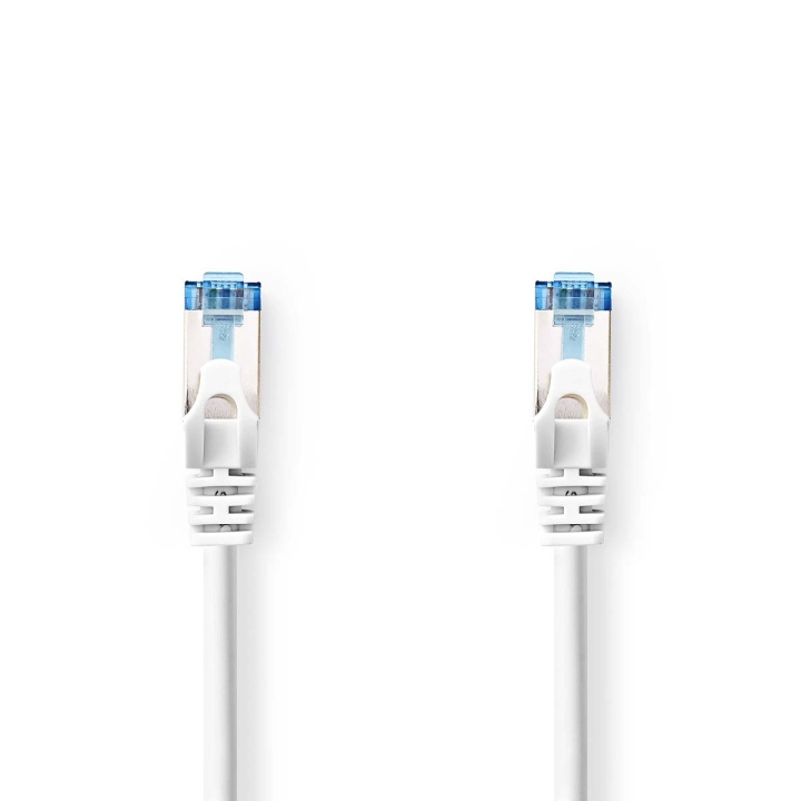 Cat 6a kabel | S/FTP | RJ45 Han | RJ45 Han | 10.0 m | Snagless | Runde | LSZH | Hvid | Plastikpose i gruppen COMPUTERTILBEHØR / Kabler og adaptere / Netværkskabler / Cat6 hos TP E-commerce Nordic AB (C07913)