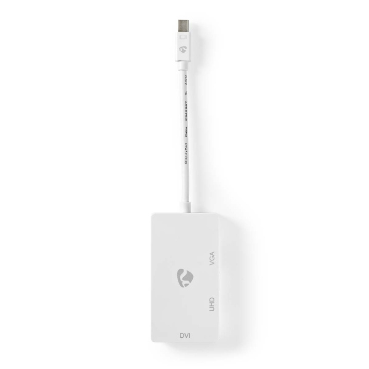 Nedis DisplayPort adapter | Mini DisplayPort han | DVI-D 24+1-Pins Hun / HDMI ™ -udgang / VGA Hun | 4K@60Hz | Nikkelplateret | Skiftelig | 0.20 m | Runde | ABS | ABS | Hvid | Box i gruppen HJEMMEELEKTRONIK / Kabler og adaptere / HDMI / Adaptere hos TP E-commerce Nordic AB (C07918)