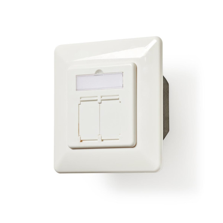 Nedis Netværksvægboks | In-wall | 2-Port port(s) | CAT6a | Lige | Hun | Guldplateret | PVC | Hvid | Konvolut i gruppen COMPUTERTILBEHØR / Kabler og adaptere / Netværkskabler / Vægudtag hos TP E-commerce Nordic AB (C07950)