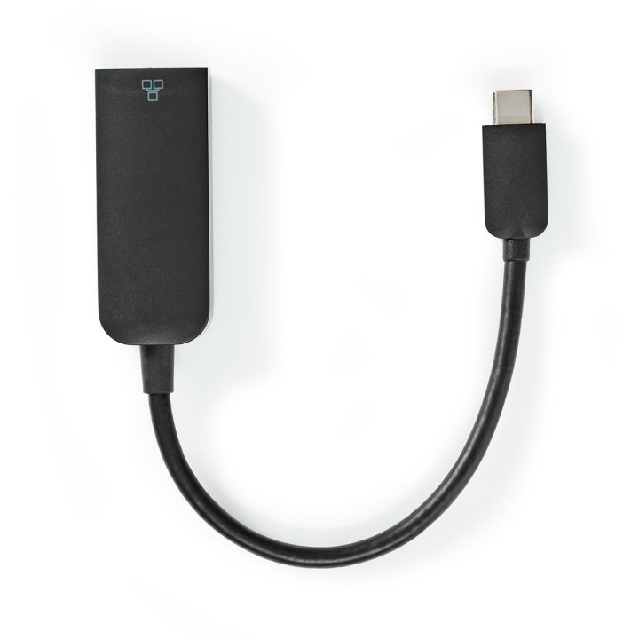 Nedis USB-netværksadapter | USB 3.2 Gen 1 | 1000 Mbps | USB-C™ Han | RJ45 Hun | 0.20 m | Runde | Nikkelplateret | Tinkobber | Sort | Konvolut i gruppen COMPUTERTILBEHØR / Netværk / Netværkskort / USB hos TP E-commerce Nordic AB (C07956)