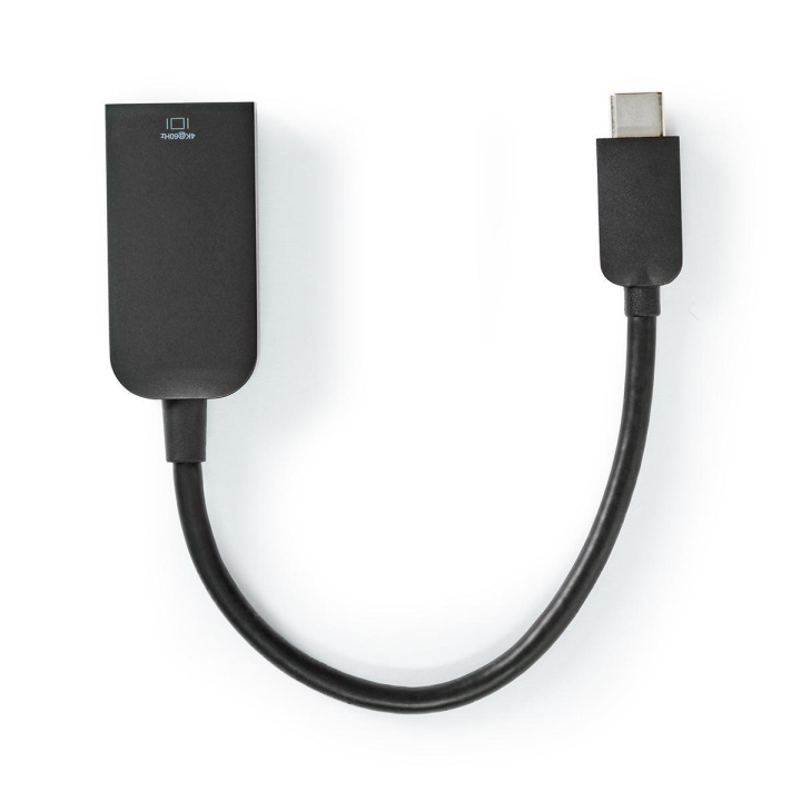 Nedis USB-C™ Adapter | USB 3.2 Gen 1 | USB-C™ Han | HDMI™ Hun | 4K@60Hz | 0.20 m | Runde | Nikkelplateret | PVC | Sort | Plastikpose i gruppen HJEMMEELEKTRONIK / Kabler og adaptere / HDMI / Adaptere hos TP E-commerce Nordic AB (C07958)