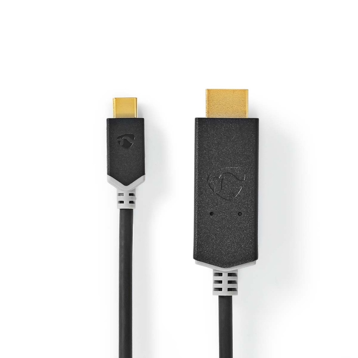 Nedis USB-C™ Adapter | USB 3.2 Gen 1 | USB-C™ Han | HDMI™ Stik | 4K@60Hz | 1.00 m | Runde | Guldplateret | PVC | Antracit | Box i gruppen HJEMMEELEKTRONIK / Kabler og adaptere / HDMI / Adaptere hos TP E-commerce Nordic AB (C07962)