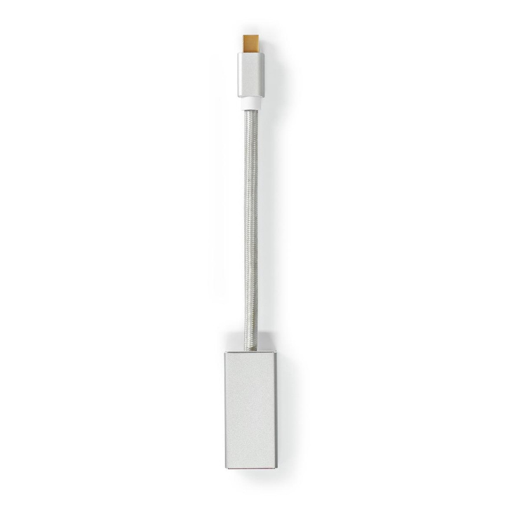 Nedis Mini DisplayPort kabel | DisplayPort 1.2 | Mini DisplayPort han | DisplayPort Hun | 21.6 Gbps | Guldplateret | 0.20 m | Runde | Flettet | Sølv | Cover Window Box i gruppen COMPUTERTILBEHØR / Kabler og adaptere / DisplayPort / Kabler hos TP E-commerce Nordic AB (C07966)