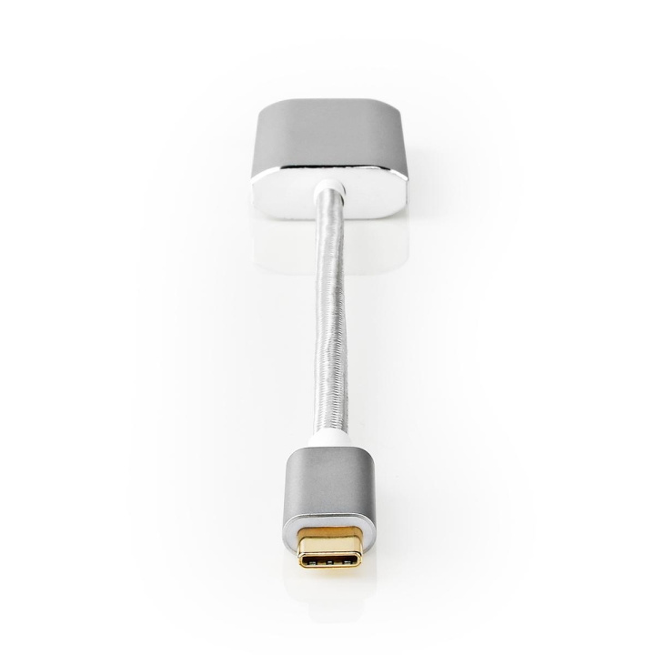 Nedis USB-C™ Adapter | USB 3.2 Gen 1 | USB-C™ Han | HDMI ™ -udgang | 4K@60Hz | Power delivery | 0.20 m | Runde | Guldplateret | Flettet / Nylon | Sølv | Cover Window Box i gruppen HJEMMEELEKTRONIK / Kabler og adaptere / HDMI / Adaptere hos TP E-commerce Nordic AB (C07969)