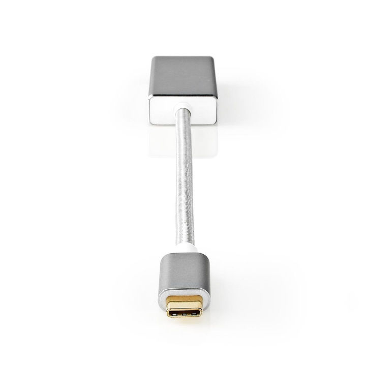 Nedis USB-C™ Adapter | USB 3.2 Gen 1 | USB-C™ Han | Mini DisplayPort Hunstik | 0.20 m | Runde | Guldplateret | Flettet / Nylon | Sølv | Cover Window Box i gruppen COMPUTERTILBEHØR / Kabler og adaptere / DisplayPort / Adaptere hos TP E-commerce Nordic AB (C07971)