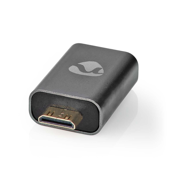 Nedis HDMI™ Adapter | HDMI™ Han / HDMI™ Mini-stik | HDMI ™ -udgang | Guldplateret | Lige | Aluminium | Gun Metal Grå | 1 stk. | Cover Window Box i gruppen HJEMMEELEKTRONIK / Kabler og adaptere / HDMI / Adaptere hos TP E-commerce Nordic AB (C07979)