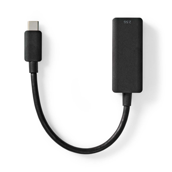 Nedis USB-netværksadapter | USB 3.2 Gen 1 | 2.5 Gbps | USB-C™ Han | RJ45 Hun | 0.2 m | Runde | Guldplateret | Tinkobber | Sort | Konvolut i gruppen COMPUTERTILBEHØR / Netværk / Netværkskort / USB hos TP E-commerce Nordic AB (C07991)