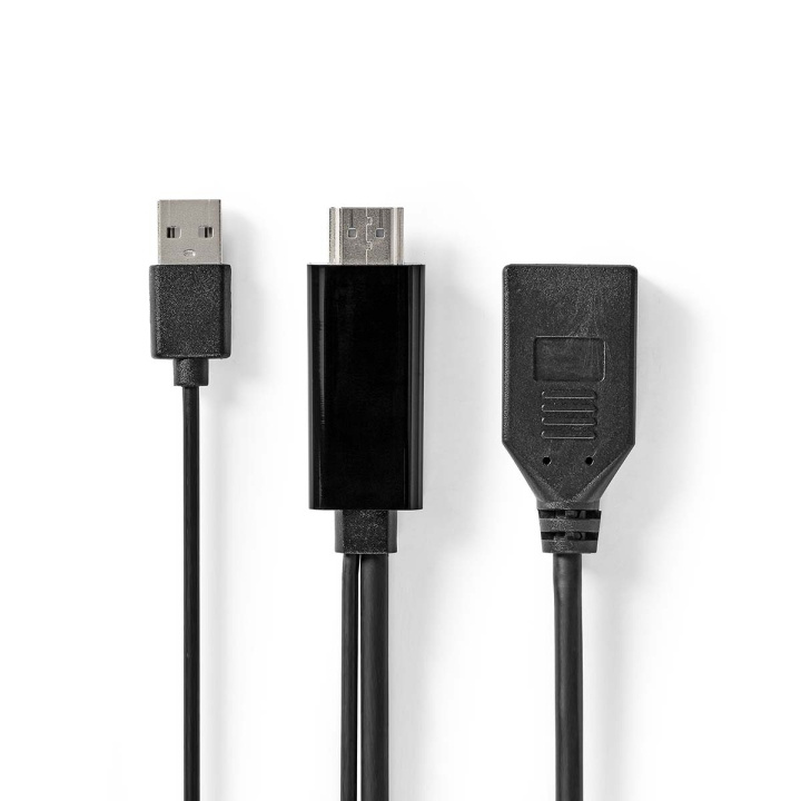 Nedis HDMI™ Adapter | HDMI™ Stik | DisplayPort Han | Nikkelplateret | Lige | PVC | Sort | 1 stk. | Konvolut i gruppen HJEMMEELEKTRONIK / Kabler og adaptere / HDMI / Adaptere hos TP E-commerce Nordic AB (C07999)