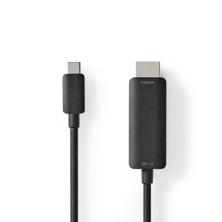 Nedis USB-C™ Adapter | USB 3.2 Gen 1 | USB-C™ Han | HDMI™ Stik | 4K@60Hz | 2.00 m | Runde | Nikkelplateret | PVC | Sort | Box i gruppen HJEMMEELEKTRONIK / Kabler og adaptere / HDMI / Adaptere hos TP E-commerce Nordic AB (C08032)