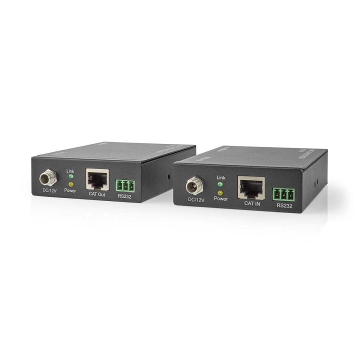 Nedis HDMI ™ Extender | Over Cat6 | Op til 60.0 m | 4K@60Hz | 18 Gbps | Metal | Antracit i gruppen HJEMMEELEKTRONIK / Kabler og adaptere / HDMI / Adaptere hos TP E-commerce Nordic AB (C08070)