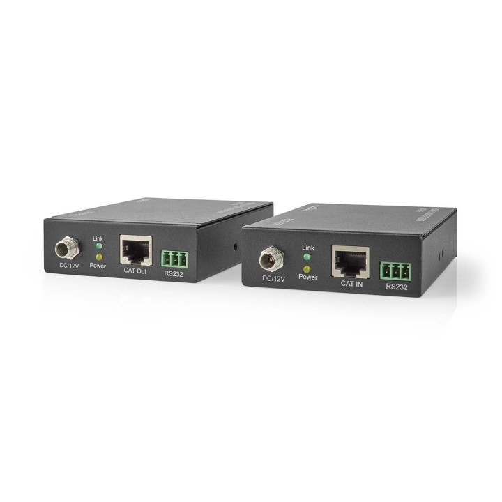 Nedis HDMI ™ Extender | Over Cat6 | Op til 60.0 m | 4K@60Hz | 18 Gbps | Metal | Antracit i gruppen HJEMMEELEKTRONIK / Kabler og adaptere / HDMI / Adaptere hos TP E-commerce Nordic AB (C08070)