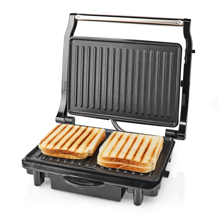 Nedis Kontakt Grill | 1500 W | 25.4 x 17.8 cm | Aluminium / Plastik i gruppen HJEM, HUS & HAVE / Husholdningsapparater / Brødristere & Sandwich Makers / Bordgrill & Raclette hos TP E-commerce Nordic AB (C08168)