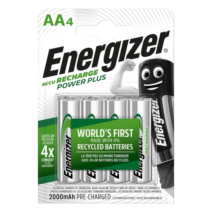 Energizer Genopladelige Ni-MH Batteri AA | 1.2 V DC | 2000 mAh | 4-Blister i gruppen HJEMMEELEKTRONIK / Batterier og opladere / Genopladelige batterier / AA hos TP E-commerce Nordic AB (C08230)