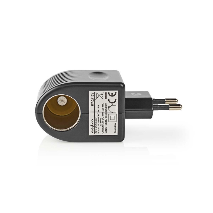 Nedis Adapter til Strømstik | Euro / Type C (CEE 7/16) | 100 - 240 V AC 50/60 Hz | 12 V DC | 6 W | Strømforsyning | 0.3 A | Sort | Plastik i gruppen SMARTPHONES & TABLETS / Opladere og kabler / Vægoplader / Vægoplader USB hos TP E-commerce Nordic AB (C08235)