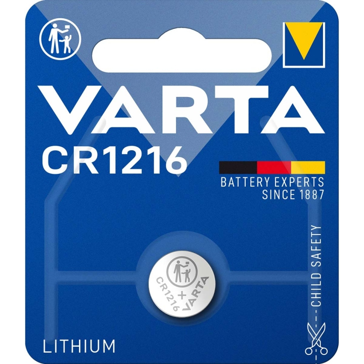 Varta Lithium batteri CR1216 1-blister i gruppen HJEMMEELEKTRONIK / Batterier og opladere / Batterier / Knapcelle hos TP E-commerce Nordic AB (C08292)