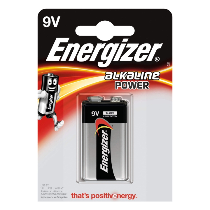 Energizer Batteri 9V/6LR61 Alkaline Power 1-pak i gruppen HJEMMEELEKTRONIK / Batterier og opladere / Batterier / 9V hos TP E-commerce Nordic AB (C08421)