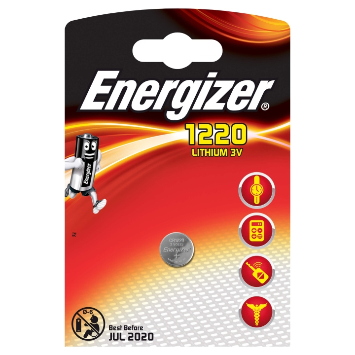 Energizer Batteri CR1220 Lithium 1-pak i gruppen HJEMMEELEKTRONIK / Batterier og opladere / Batterier / Knapcelle hos TP E-commerce Nordic AB (C08422)