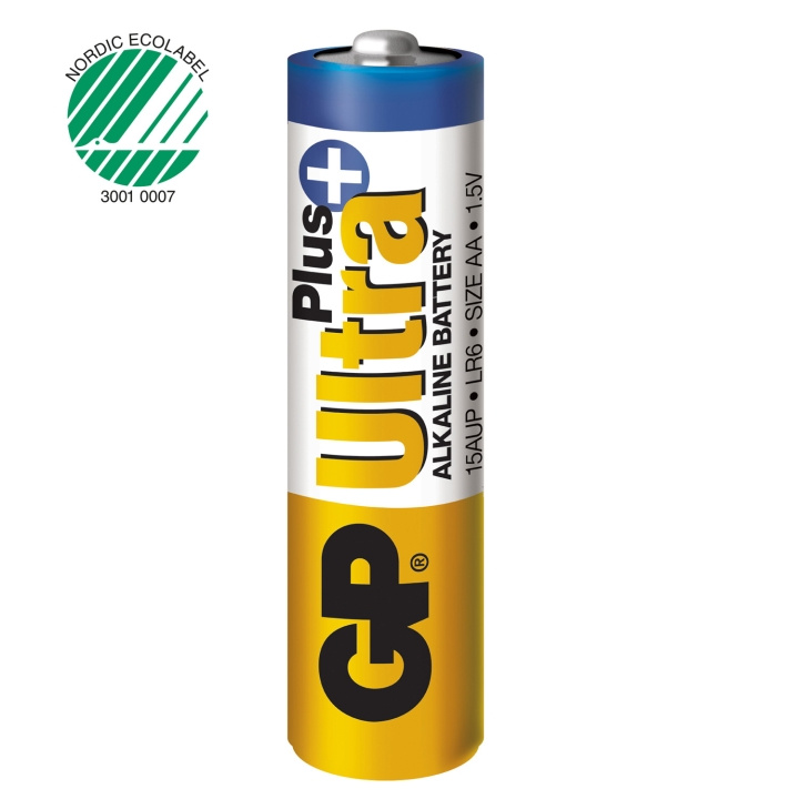 GP Ultra Plus Alkaline AA 4-pack i gruppen HJEMMEELEKTRONIK / Batterier og opladere / Batterier / AA hos TP E-commerce Nordic AB (C08554)