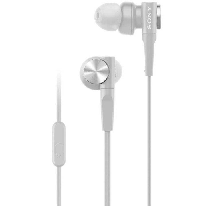 Sony Headset MDR-XB55AP Vit i gruppen HJEMMEELEKTRONIK / Lyd & billede / Hovedtelefoner & Tilbehør / Hovedtelefoner hos TP E-commerce Nordic AB (C08647)