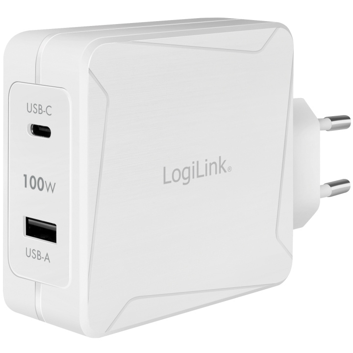 LogiLink USB-laddare 1 x USB-C PD 1 x U i gruppen SMARTPHONES & TABLETS / Opladere og kabler / Vægoplader / Væg oplader Type C hos TP E-commerce Nordic AB (C08648)