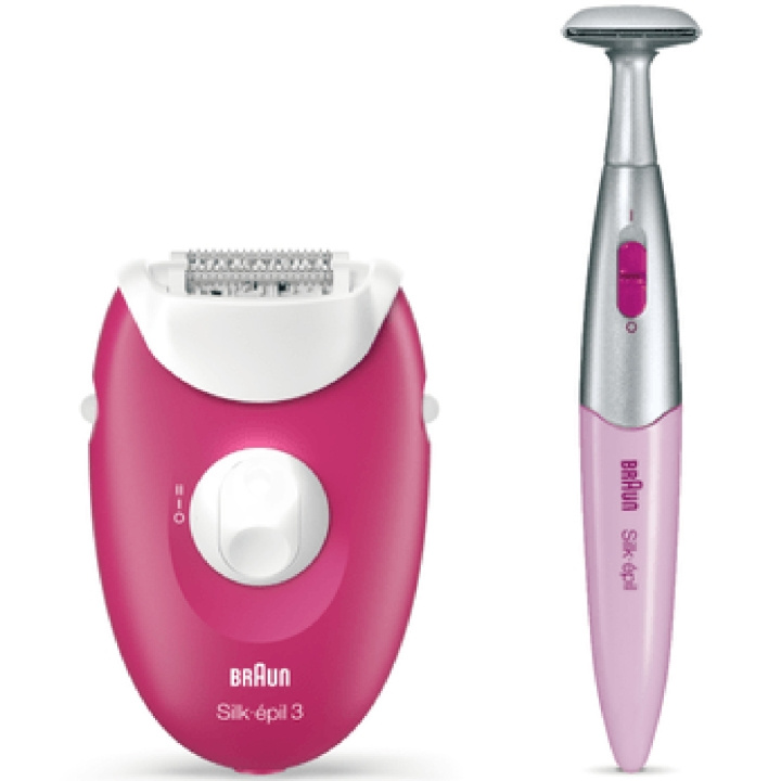 Braun Epilator Silk-Epil 3 420 Ruby i gruppen SKØNHED & HELSE / Hår og styling / Hårfjerning / Epilatorer hos TP E-commerce Nordic AB (C08682)