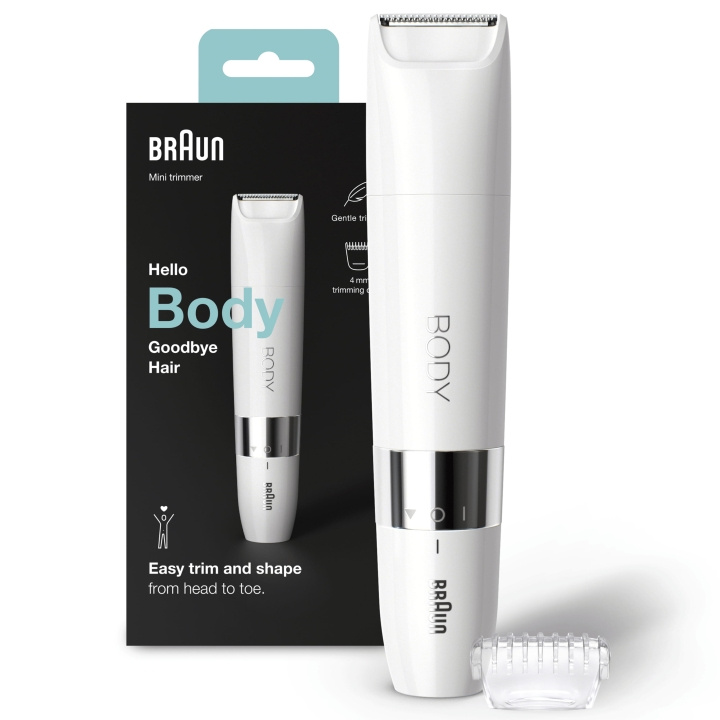 Braun Body Mini Trimmer BS1000 i gruppen SKØNHED & HELSE / Hår og styling / Barbering og trimning / Kropstrimmere hos TP E-commerce Nordic AB (C08698)