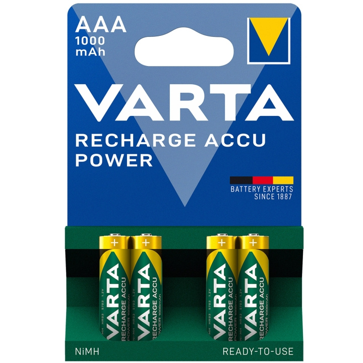 Varta Laddningsbart batteri AAA 1000 i gruppen HJEMMEELEKTRONIK / Batterier og opladere / Batterier / AAA hos TP E-commerce Nordic AB (C08712)