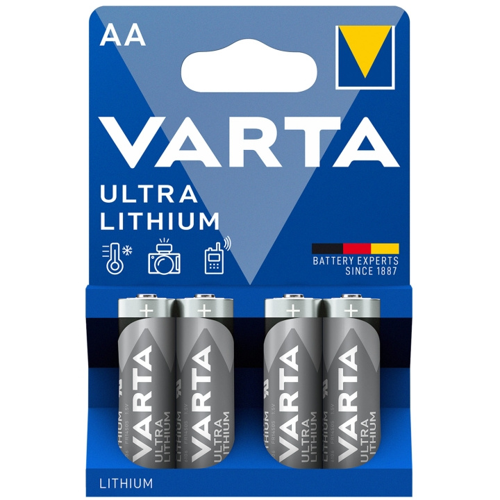 Varta Ultra Lithium AA / LR6 Batteri i gruppen HJEMMEELEKTRONIK / Batterier og opladere / Batterier / AA hos TP E-commerce Nordic AB (C08715)