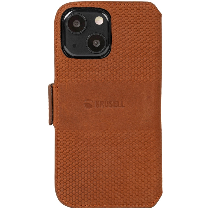 Krusell Telefonpung i læder iPhone 13 Cognac i gruppen SMARTPHONES & TABLETS / Mobil Beskyttelse / Apple / iPhone 13 / Cover hos TP E-commerce Nordic AB (C08754)